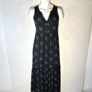 Universal Thread SZ M Maxi Navy & White 90's Boho Vacation Comfy Retro